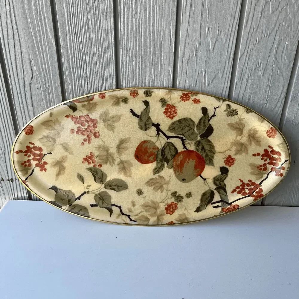 Arnold Designs LTD Chalford Glos Fiberglass Tray Fruit & Berry 1960s England VTG